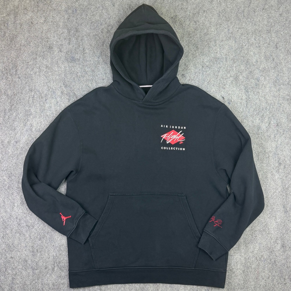 Nike Air Jordan Flight Collection Take Flight Hoodie Black DH9019-010 Mens XL